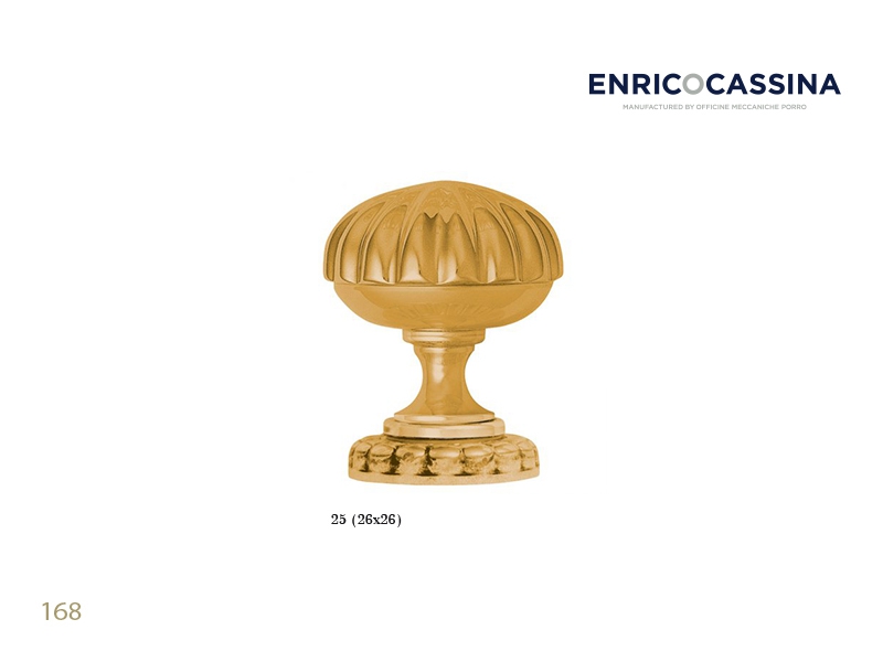 Мебельная ручка Enrico Cassina 168 полированная латунь