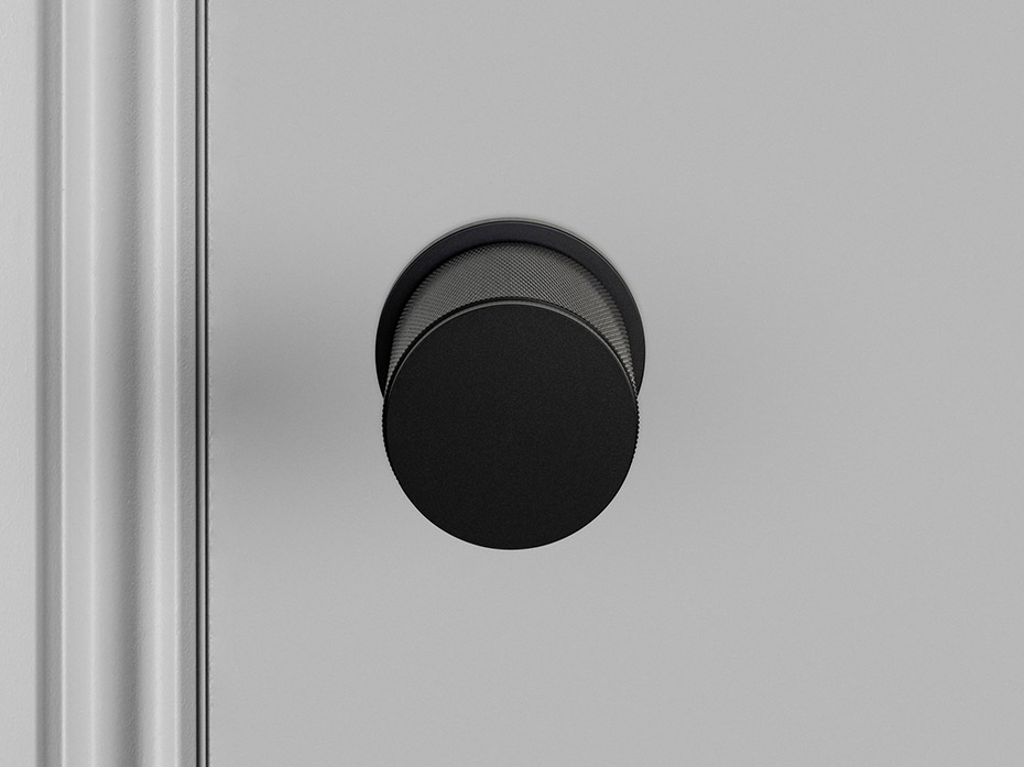 Дверная ручка-кноб D-50mm Buster and Punch Linear GDK-02257 черный