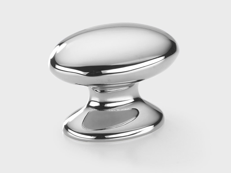 Мебельная ручка-кнопка Armac Martin Bakes полированный хром из латуни