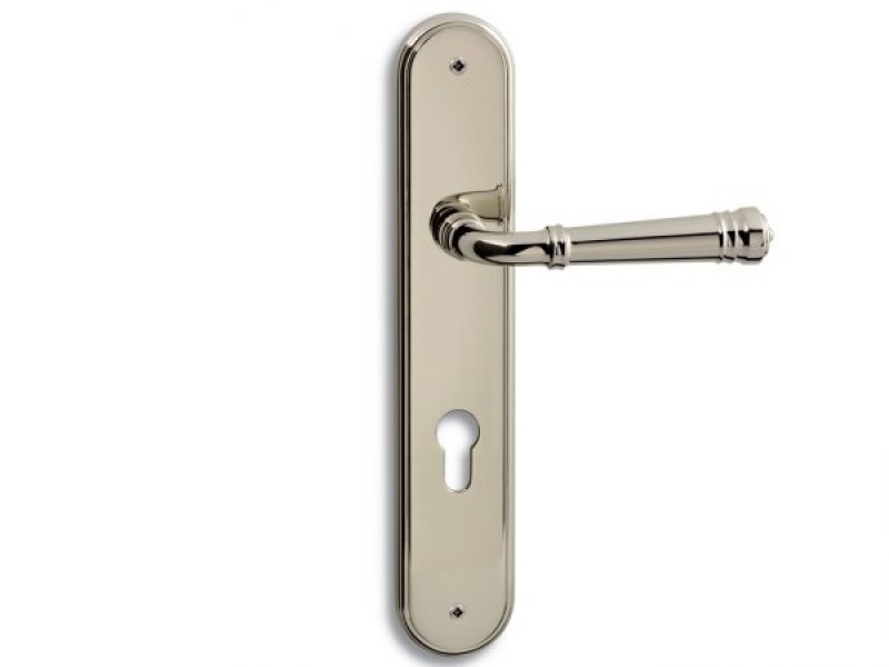 Дверная ручка на планке Salice Paolo BORBONE 2021 полированный никель
