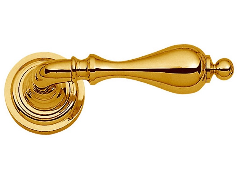 Дверная ручка на розетке Enrico Cassina CLEMENTINA C14011 латунь