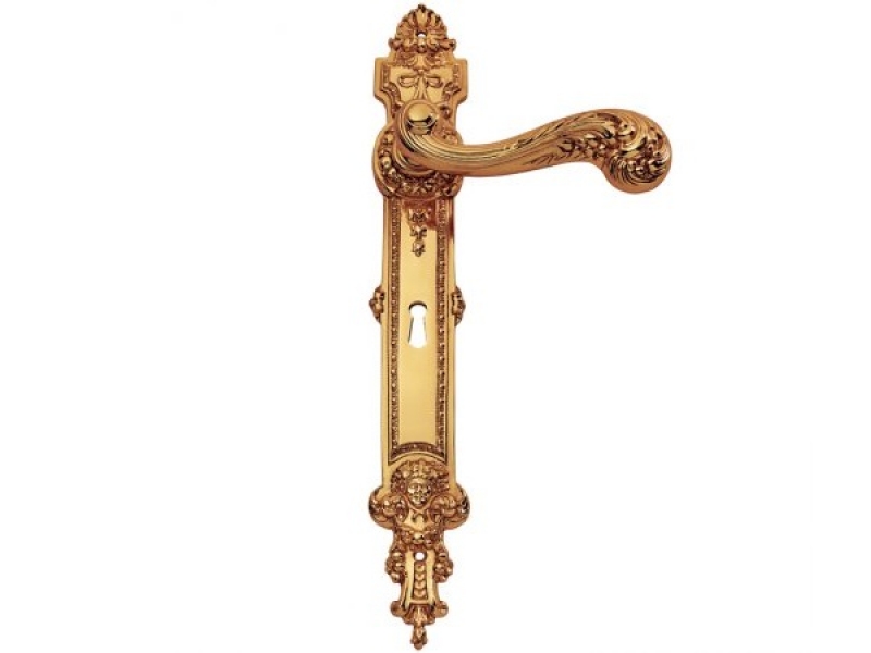 Дверная ручка на планке Enrico Cassina ELISABETTA C01210 французское золото