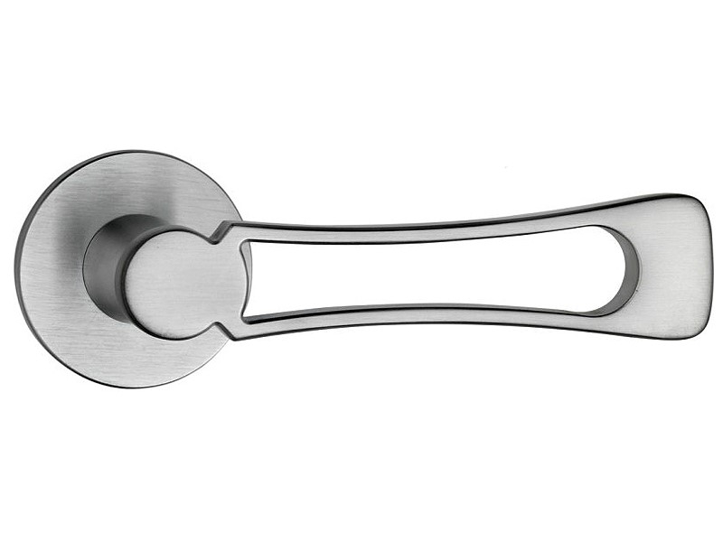 Дверная ручка на розетке Enrico Cassina FILOBI C17511 матовый хром