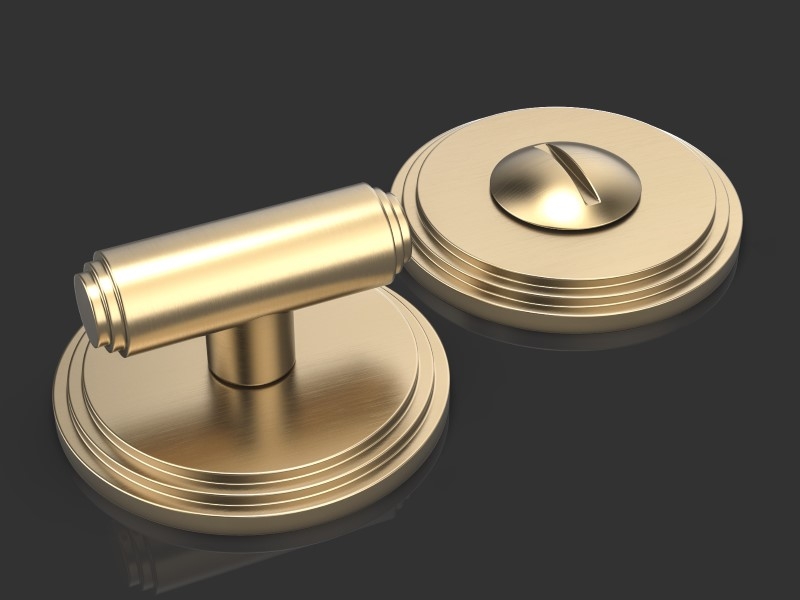 Комплект WC Oliver Knights Ginglain T&R матовая латунь