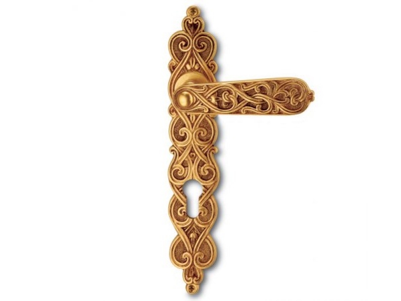 Дверная ручка на планке Salice Paolo IL CAIRO 4306 французское золото