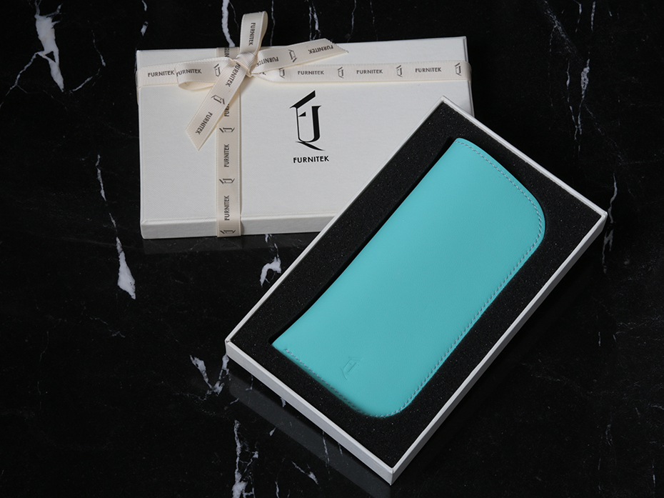 Футляр кожаный для очков FURNITEK FG-0102411 в подарочной коробке