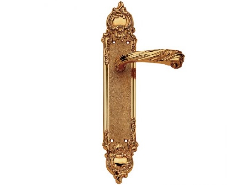 Дверная ручка на планке Enrico Cassina LAVINIA C12010 золото 24к