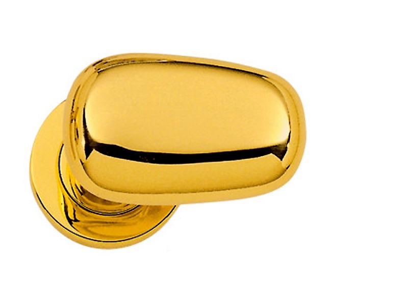 Дверная ручка на розетке Enrico Cassina TOPAZIA C09311 полированная латунь