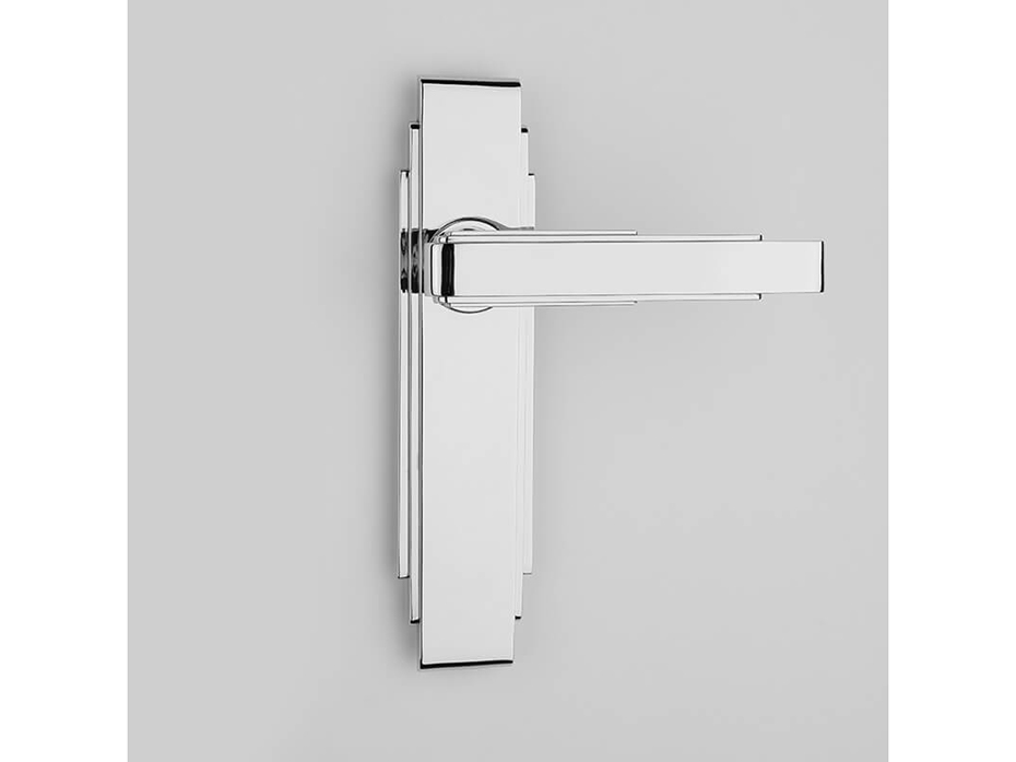 Дверная ручка Frank Allart на планке 77326811A полированный хром