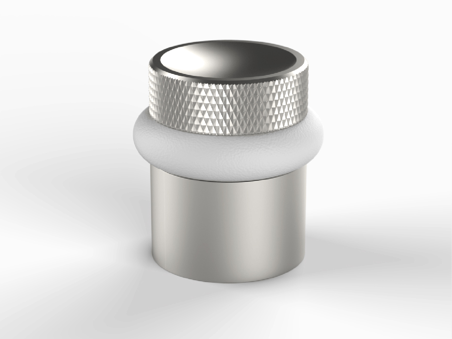 Ограничитель напольный Frank Allart FG-2132 матовый никель