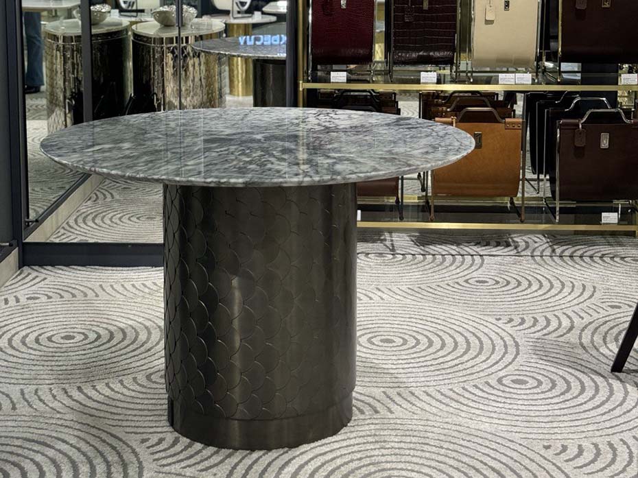 Стол обеденный круглый Ar-Deco FG-070 графит