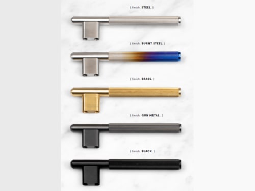 Мебельная L-образная ручка Buster & Punch GLB-35329  цвет графит