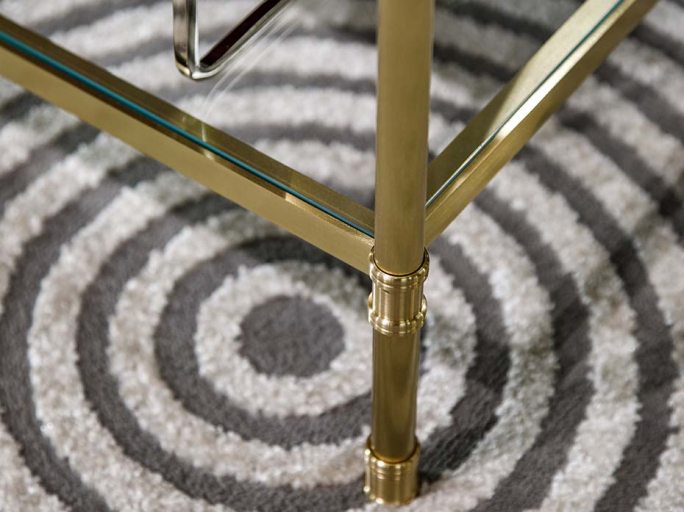 Стеллаж FURNITEK FG-500 матовая латунь