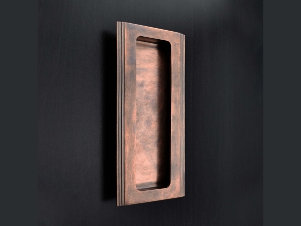 Дверная врезная ручка Croft 2520R античная медь