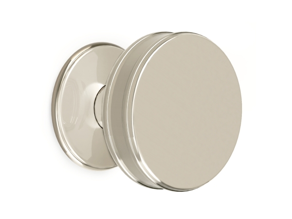 Дверная ручка-кноб на розетке Croft Luxor 3003 полированный никель