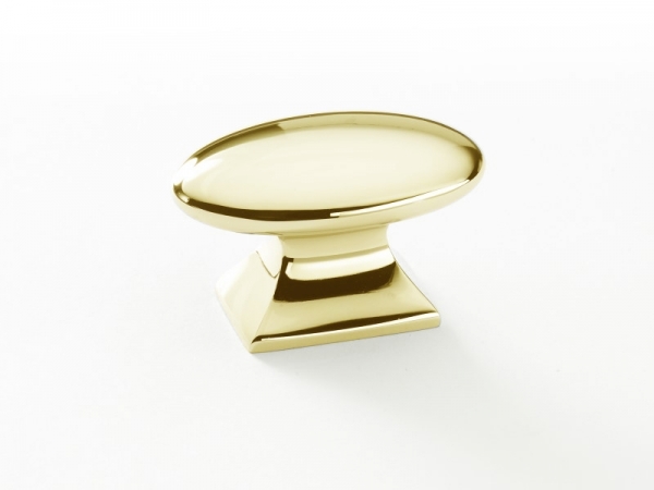 Мебельная ручка-кнопка Armac Martin Bournville полированная латунь