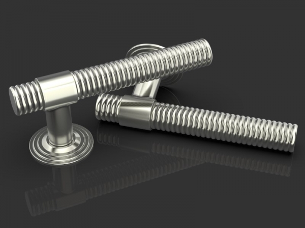 Дверная ручка на розетке Oliver Knights Brastius LH матовый никель