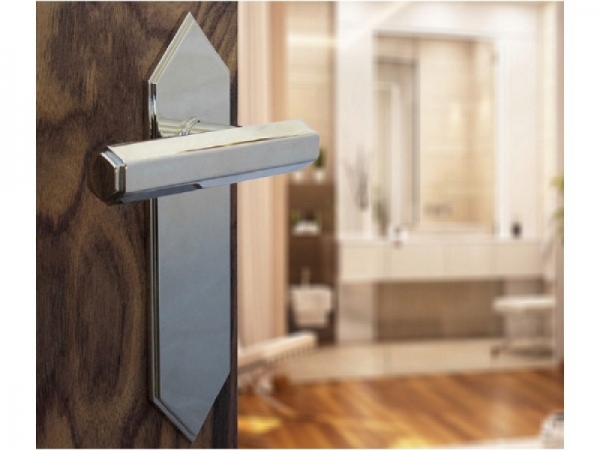 Дверная ручка на планке Oliver Knights Henrycus полированный никель