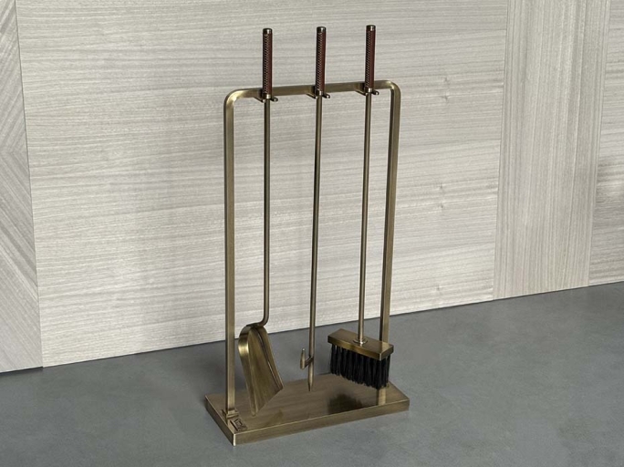 Каминный набор FURNITEK FG-05016 античная латунь