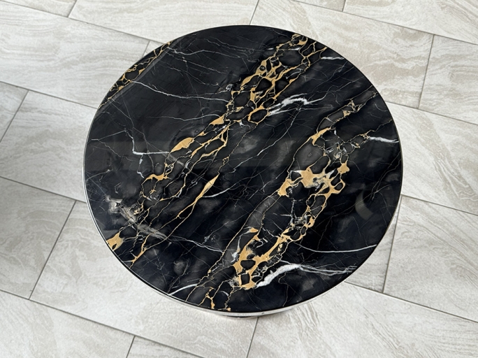 Стол кофейный Ar-Deco FG-066 круглый полированная латунь