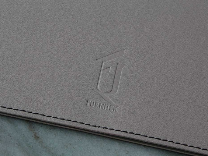 Сервировочная салфетка FURNITEK FG-03005 на стол из натуральной кожи и замши прямоугольная 410х290мм