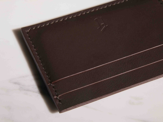 Картхолдер из натуральной кожи FURNITEK модель FG-041002 Nappa Truffel Braun №18