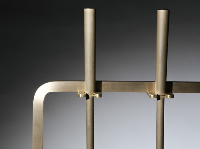 Каминный набор FURNITEK FG-05011 матовая латунь