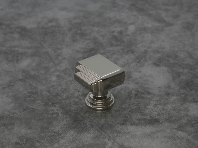 Мебельная ручка кнопка Oliver Knights CH Amr 32мм полированный никель