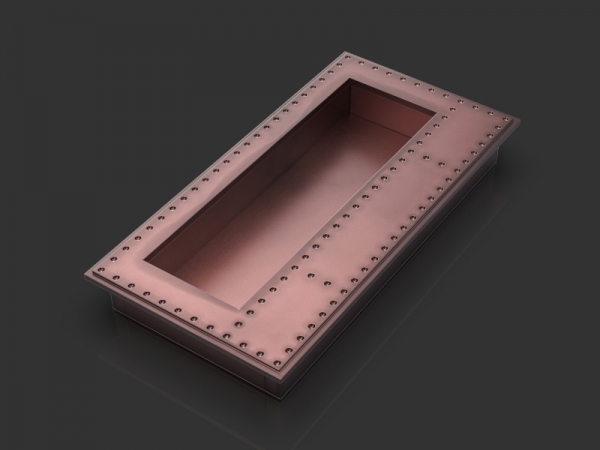 Врезная ручка Oliver Knights Industrial OFP матовая медь