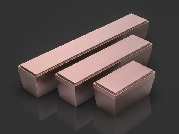 Мебельная ручка-скоба Oliver Knights Rainard CH II матовая медь