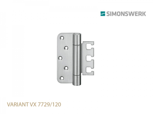 Петля оконная SIMONSWERK VARIANT VX 7729/120 до 120 кг матовый хром