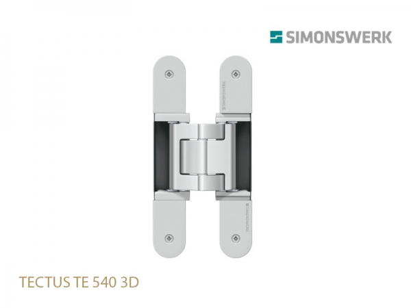 Петля скрытая SIMONSWERK TECTUS TE 540 3D A8 до 100 кг матовый хром