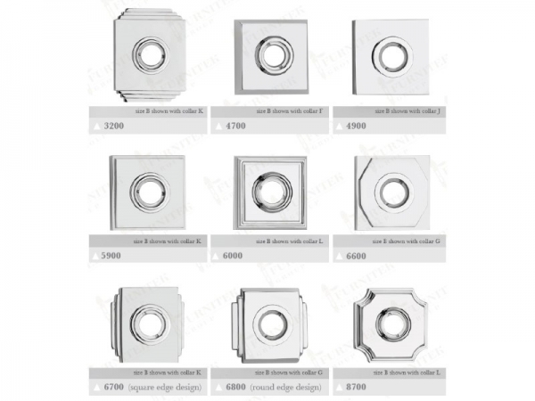 Дверная ручка на розетке Frank Allart 7728 полированный хром