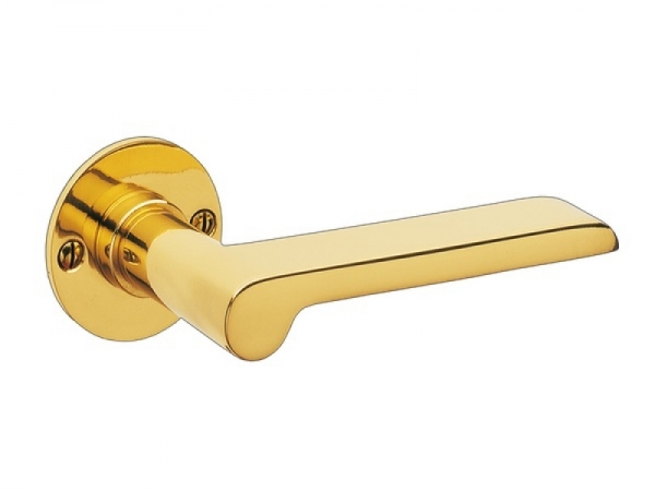 Дверная ручка на розетке P.Bisschop Дессау 1926/46/646 полированная латунь