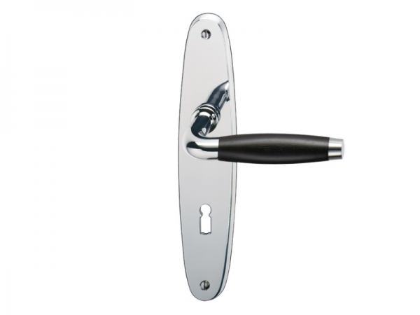 Дверная ручка на планке P.Bisschop Модерн Арт 1910/8027 полированный хром
