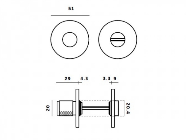 Сантехническая накладка Buster & Punch UK-TT-38-BR-A латунь