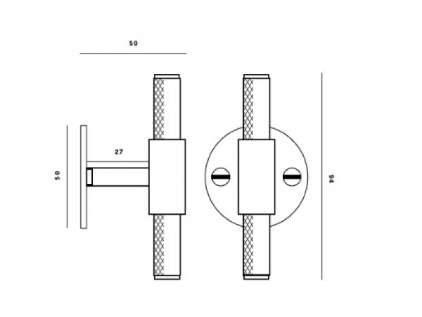 Т образная ручка Buster & Punch UK-TB-HP-SM бронза