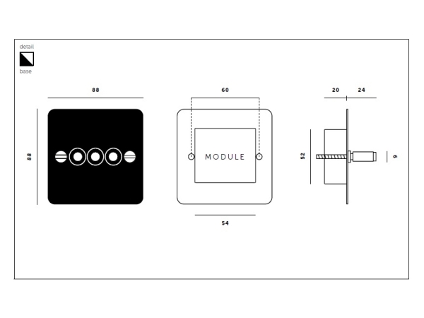 Выключатель тумблерный Buster & Punch тройной UK-TO-CO-3G-BR латунь