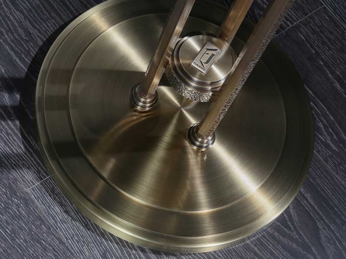 Стол кофейный Ar-Deco FG-071 круглый античная латунь