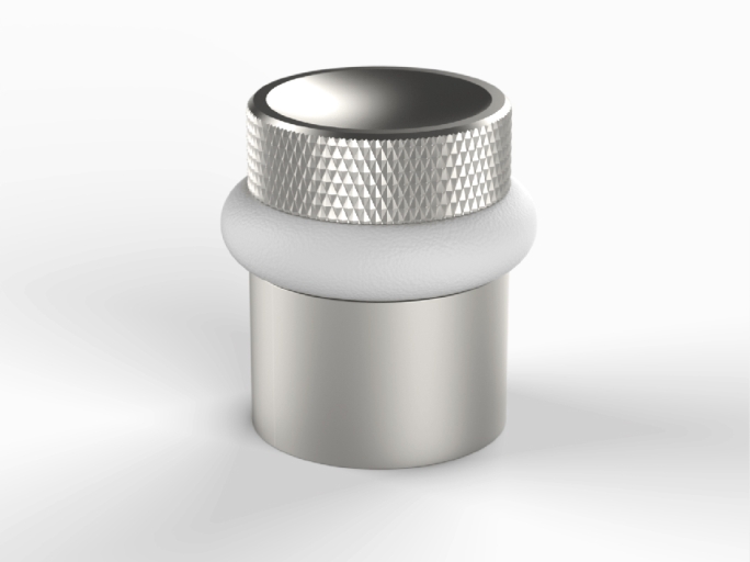 Ограничитель напольный Frank Allart FG-2132 матовый никель