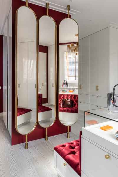 Латунные стойки с зеркалами FURNITEK